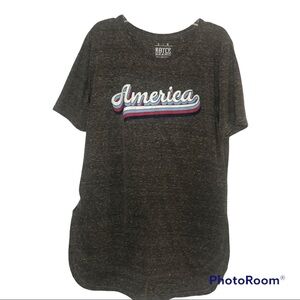 Royce Brand America Vintage Wash Hi-Low Tee Size Large